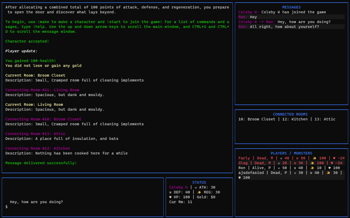 Screenshot of computer program interface