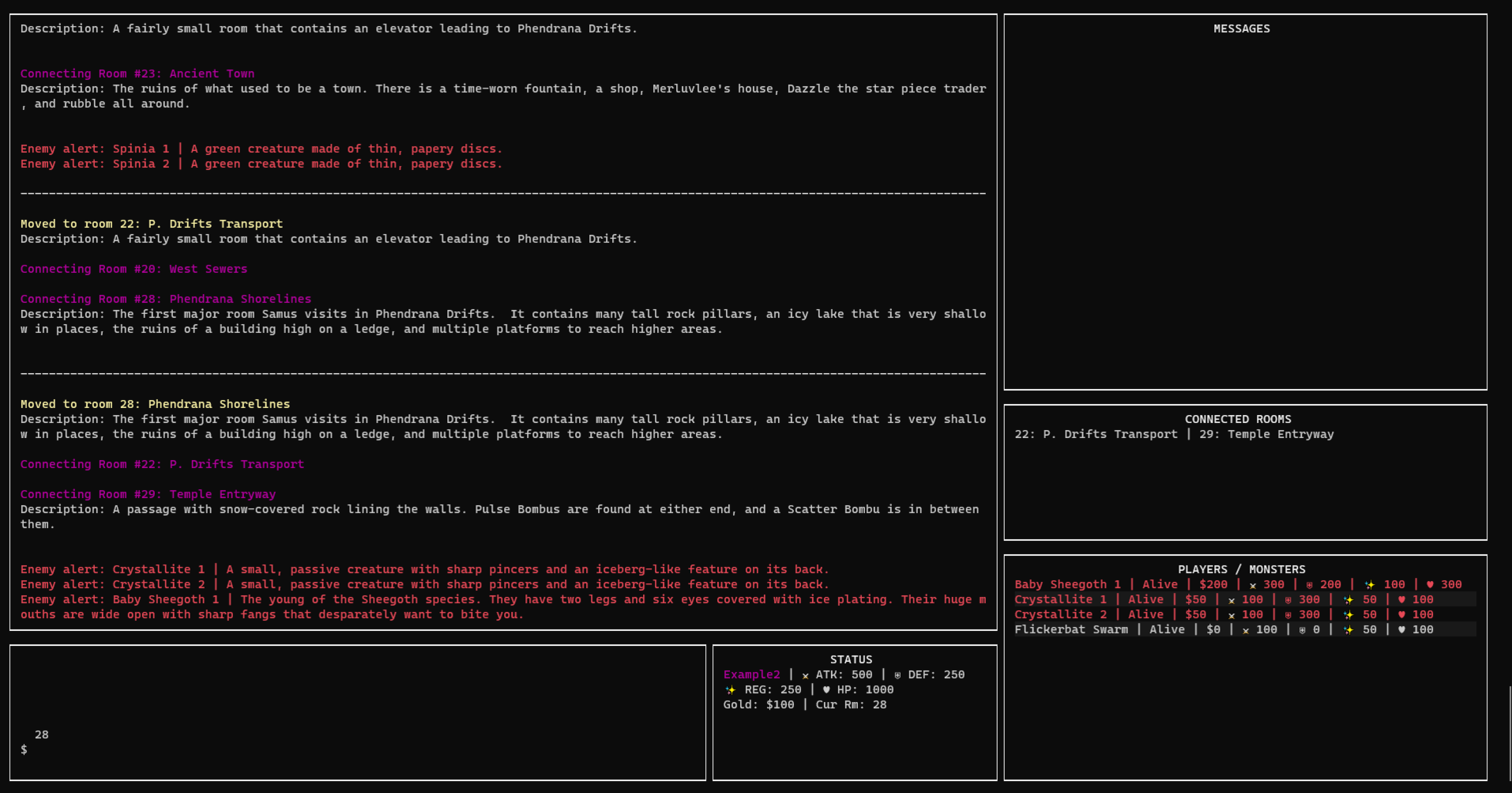 Screenshot of the LURKMAN program