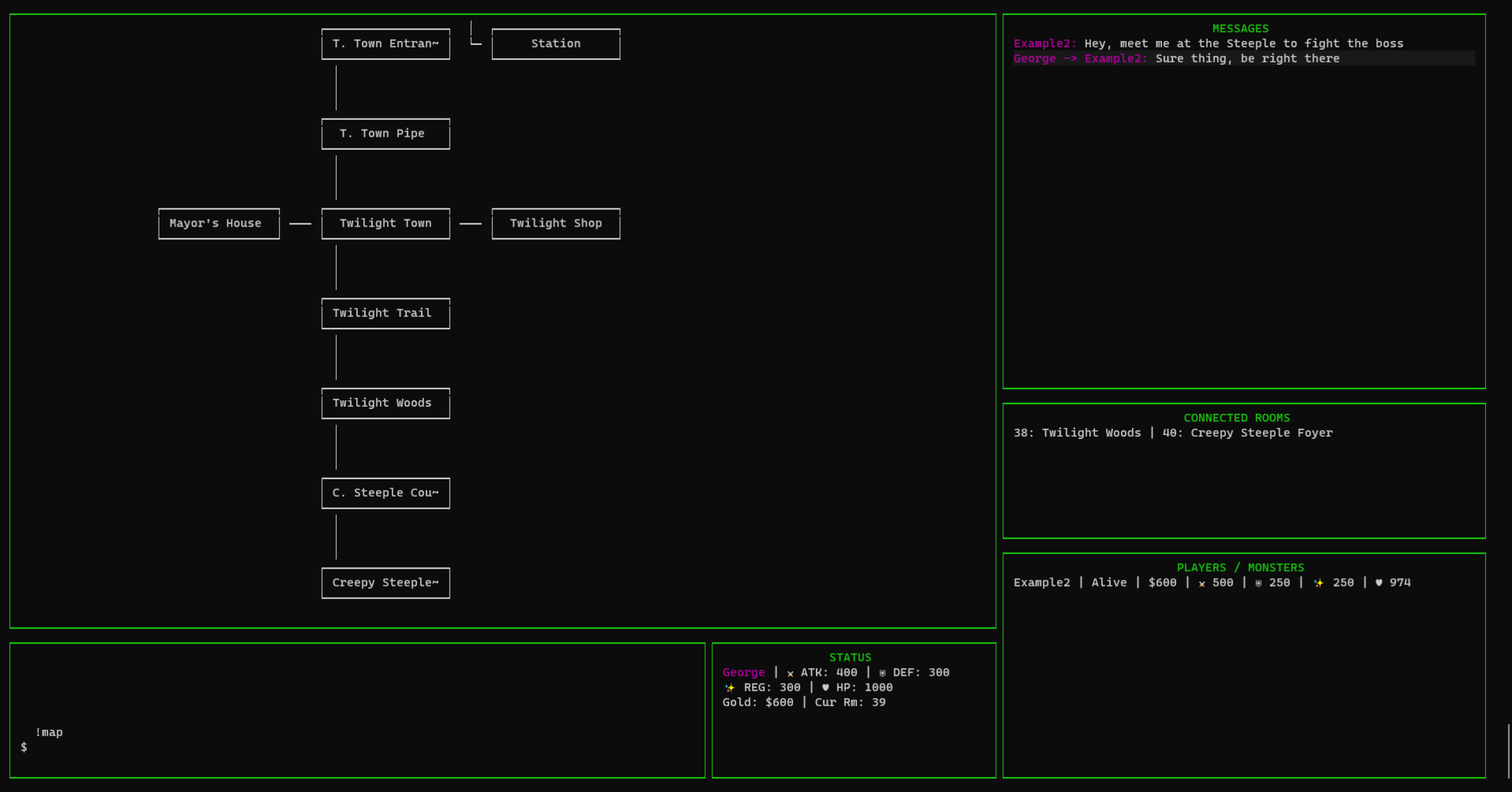 Screenshot of the LURKMAN program