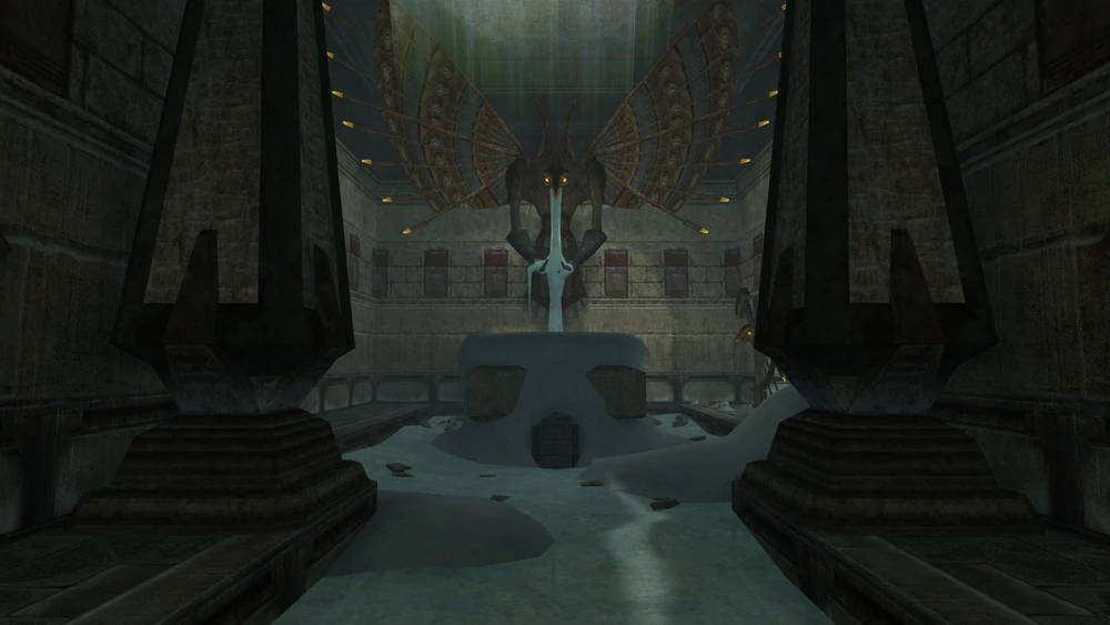 The upper level of the Chozo Ice Temple