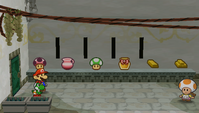 Mario and Yoshi in the Deepdown Depot