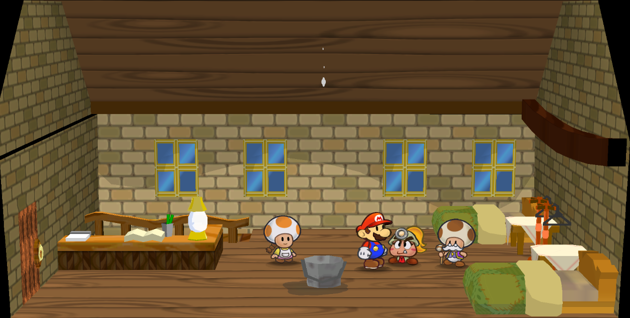 The Innkeeper and Toadsworth in the Rogueport Inn