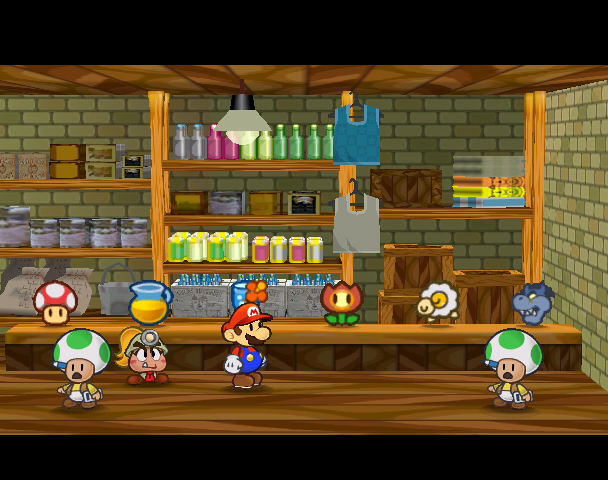 Thriff T. and Plenn T. in Toad Bros. Bazaar