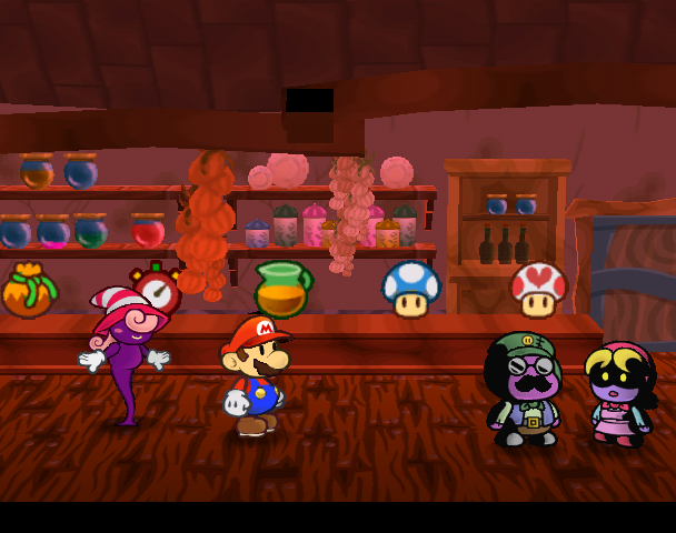 Mario and Vivian in the Twilight Shop